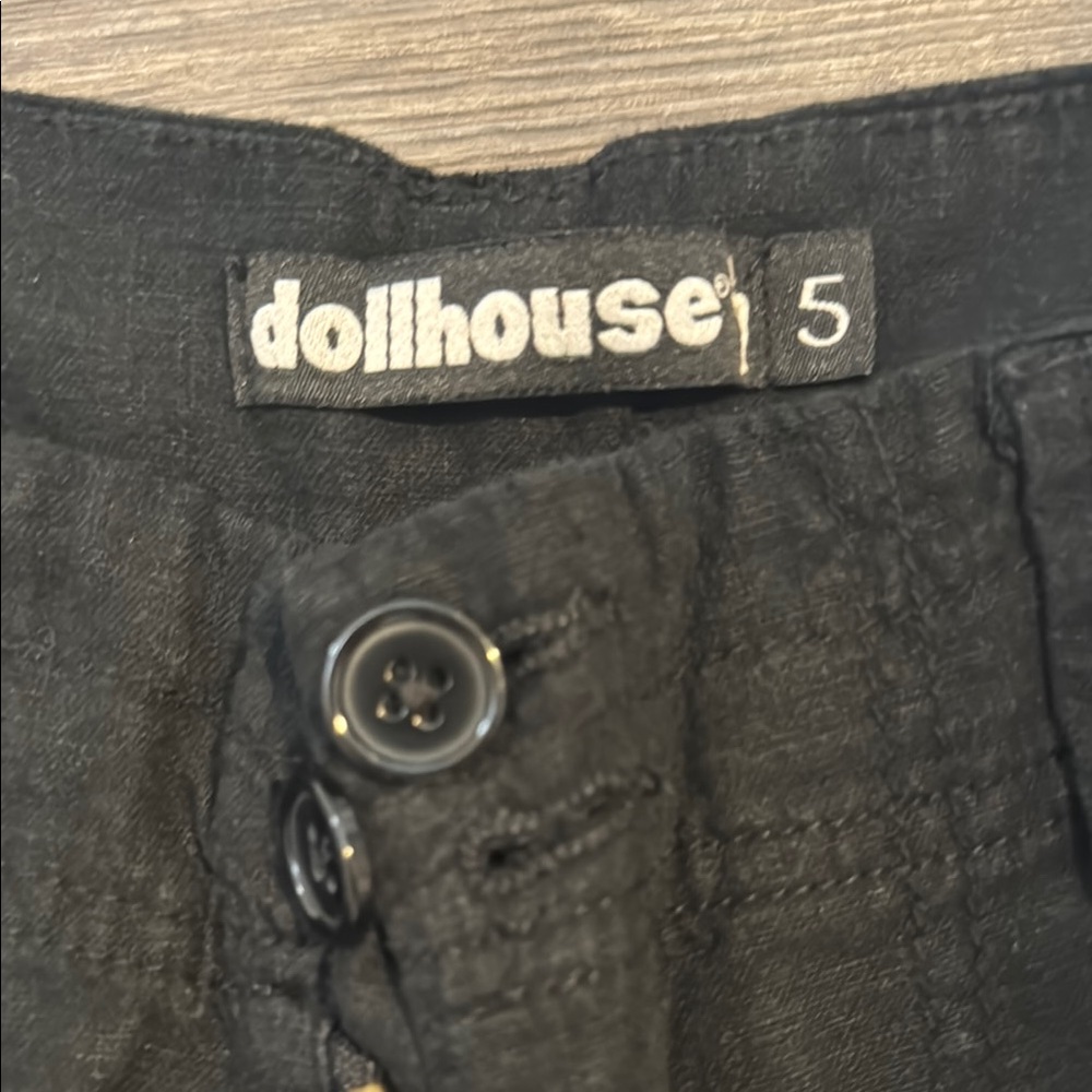 Dollhouse Charcoal Buttoned Trousers